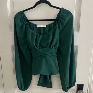 Altar'd State Lola Long Sleeve Crossover Top